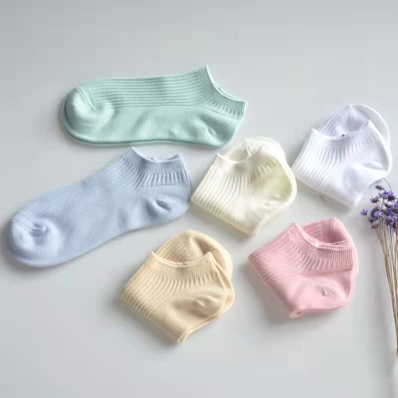 Candy Color Women Low Cut Cotton Socks, Breathable No Show Sports Ankle Socks, Sweat Wearing Casual Short Socks for Ladies