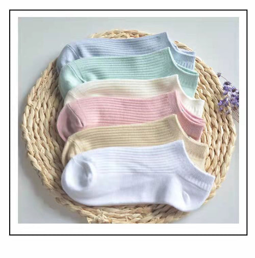 Candy Color Women Low Cut Cotton Socks, Breathable No Show Sports Ankle Socks, Sweat Wearing Casual Short Socks for Ladies